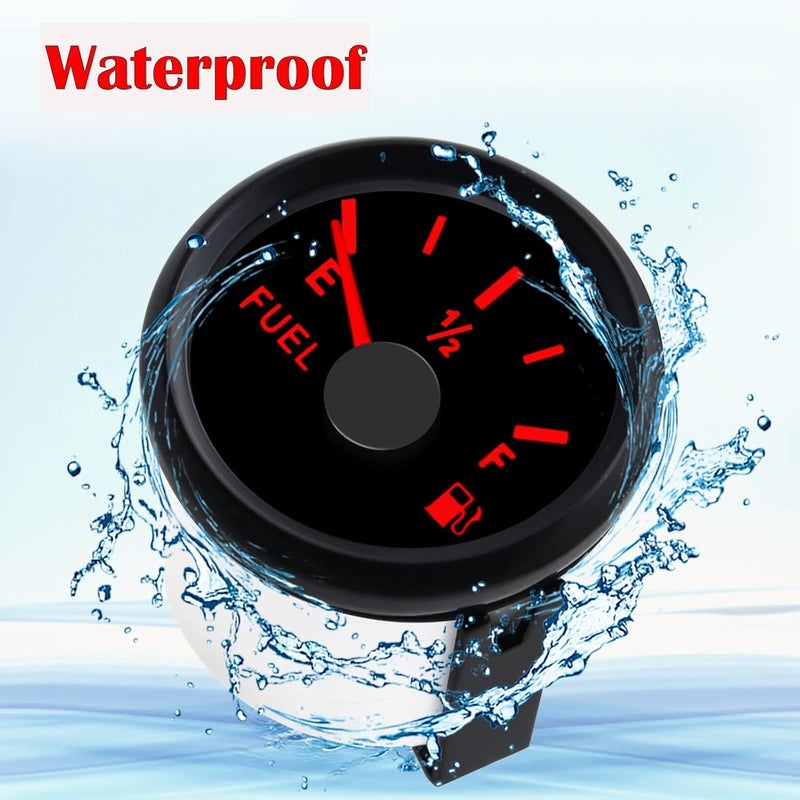 BLLYOGU 0-30 ohm Fuel Gauge 2" Fuel Level Gauge Fuel Tank Meter for Auto Car Truck Boat Motorcycle Yacht 9-32V - Image 4